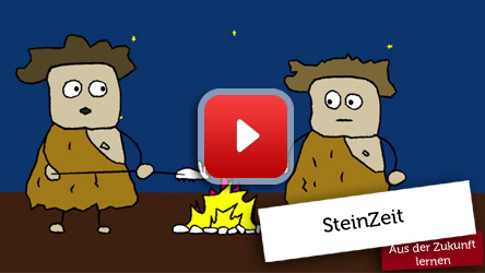 Steinzeitmenschen am Feuer